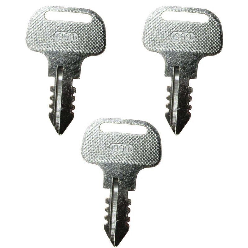 (3) Ignition Keys # 18510-63720 Key Fits Kubota M Series Tractor
