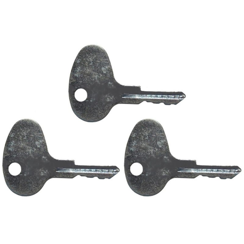 (3) Key Set #12343 Fits Mitsubishi Fits Kubota Fits CAT Forklift