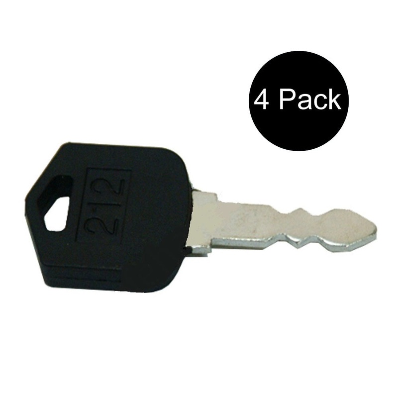 (4) Fork Lift Ignition Start Starter Keys 212 Fits Daewoo Forklift Equipment
