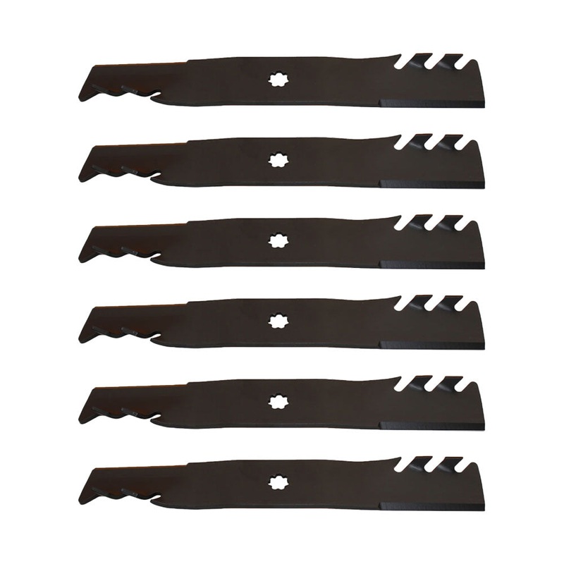 GX21784 GY20852 Six Mulching Mower Blades 48 Fits John Deere D140 D150 D160 LA13