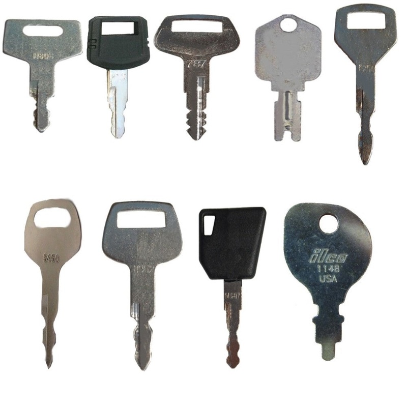 Set of 18 Keys For Heavy Equipment / Construction Ignitions