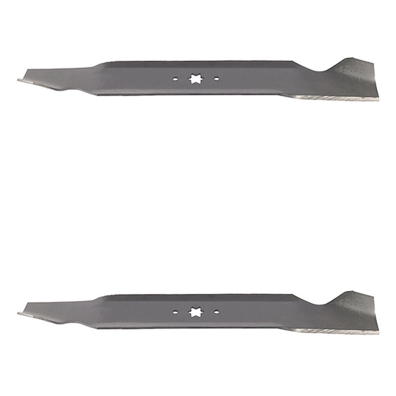 Set of (2) 21-3/16" X 6 Point Star Mower Blades Fits Multiple Mower Models