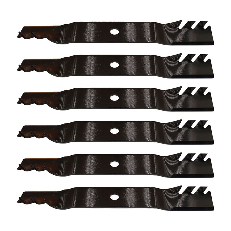 Set of Six (6) Toothed Blades Fits John Deere and Scotts Mowers and Tractors