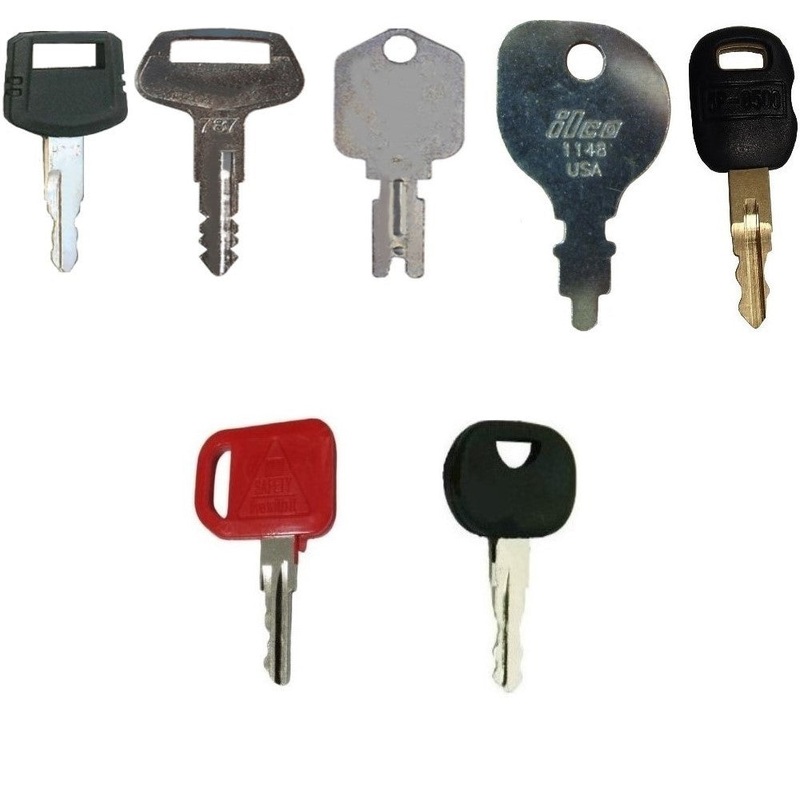 Seven(7) Key Heavy Equipment And Construction Ignition Key Set