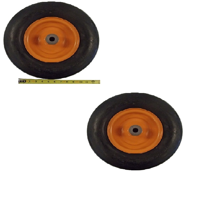 2 Orange Air Tires 481551 13x5x6 Fits Scag Zero Turn Mowers