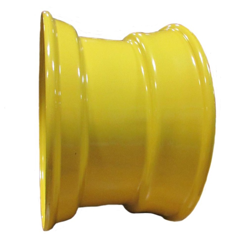 (2) Yellow 16.5X9.75X8 Wheel Rims Fits John Deere & Fits Caterpillar Skid Steers