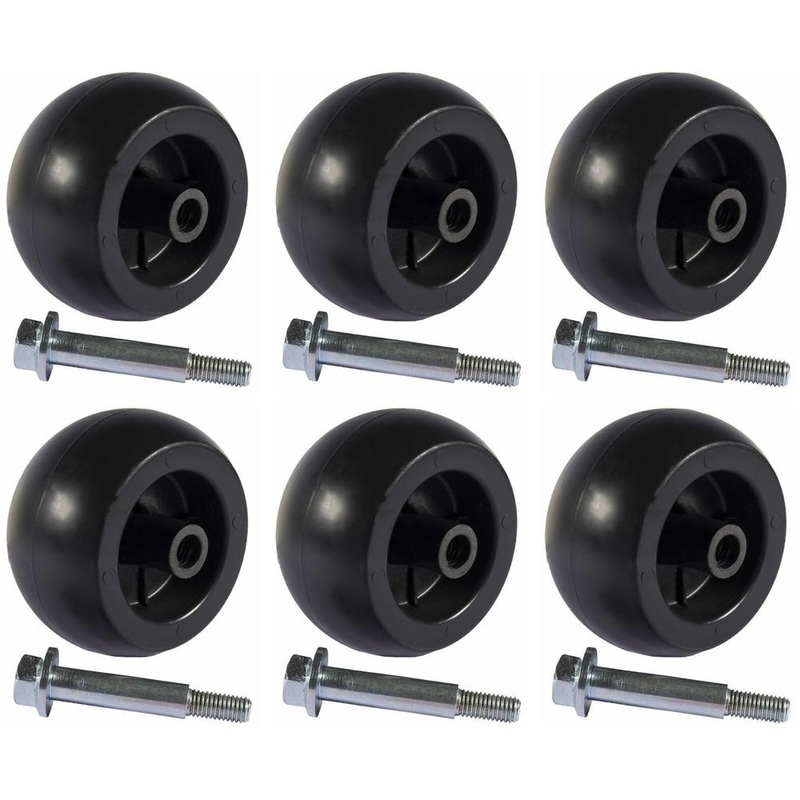 6 PK Deck Wheels With Bolts Fits Bad Boy 018-0010-00 022-1000-00 022-5234-98