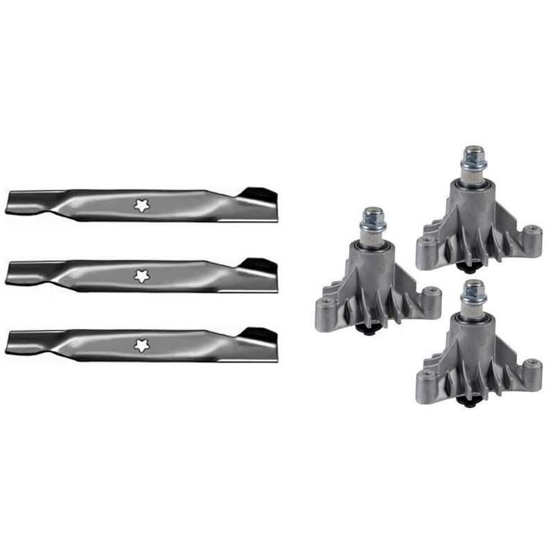 Blades & Spindles Kit Fits Craftsman Fits Husqvarna Poulan 50" Deck 143651