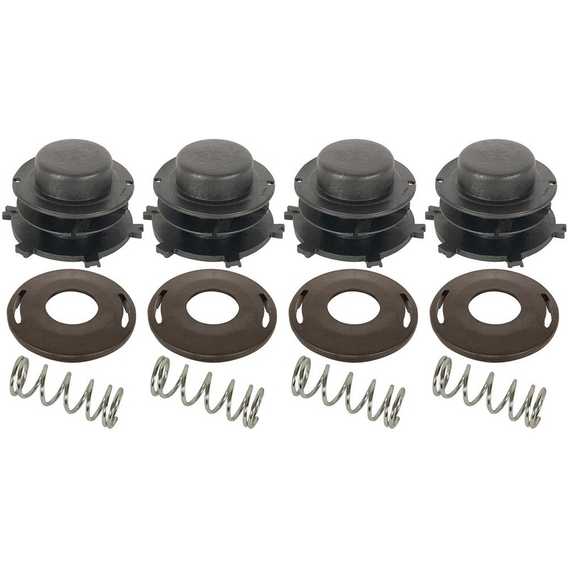 Four (4) Trimmer Head Bump Spool Cap Cover & Spring Kit Fits Stihl Autocut 25-2