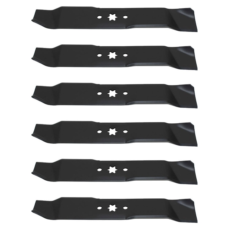 Set of 6 New Aftermarket Mulching Blades Fits MTD Fits Toro 942-0611 942-0611A
