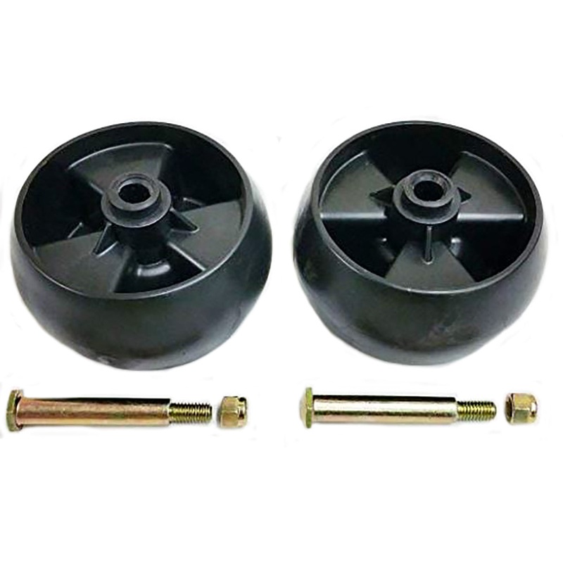 2 Front Deck Wheels 734-04155 w/ Bolt Locknut Fits MTD Fits Cub Cadet