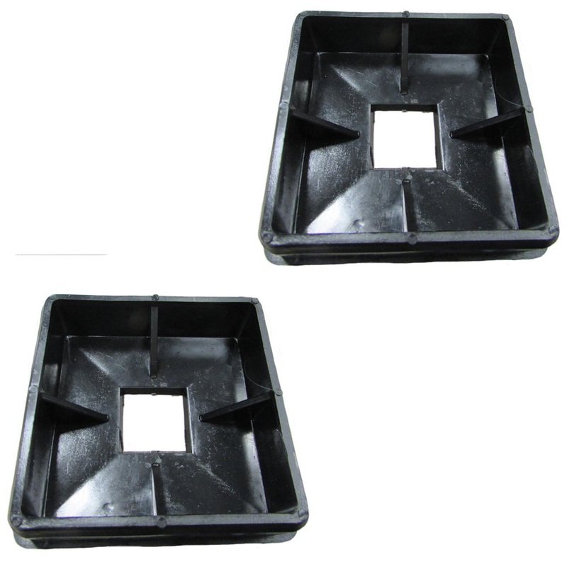 (2) Rubber RV Bumper Plugs w/ Tabs 4"