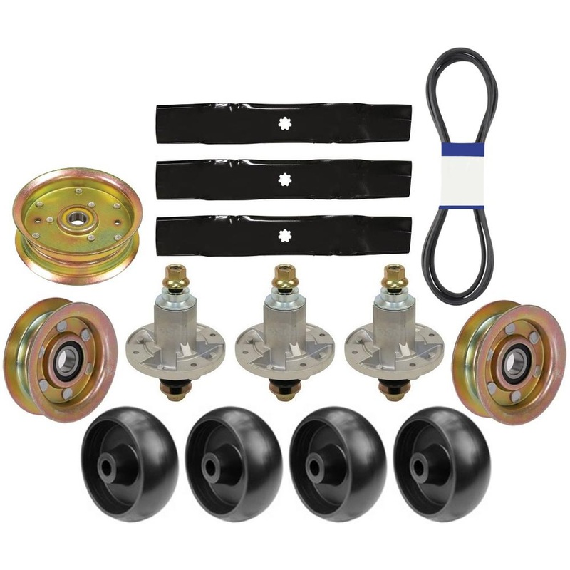 210-051 265-238 New Mower Deck Rebuild Kit w/ Wheels For John Deere X165 D150