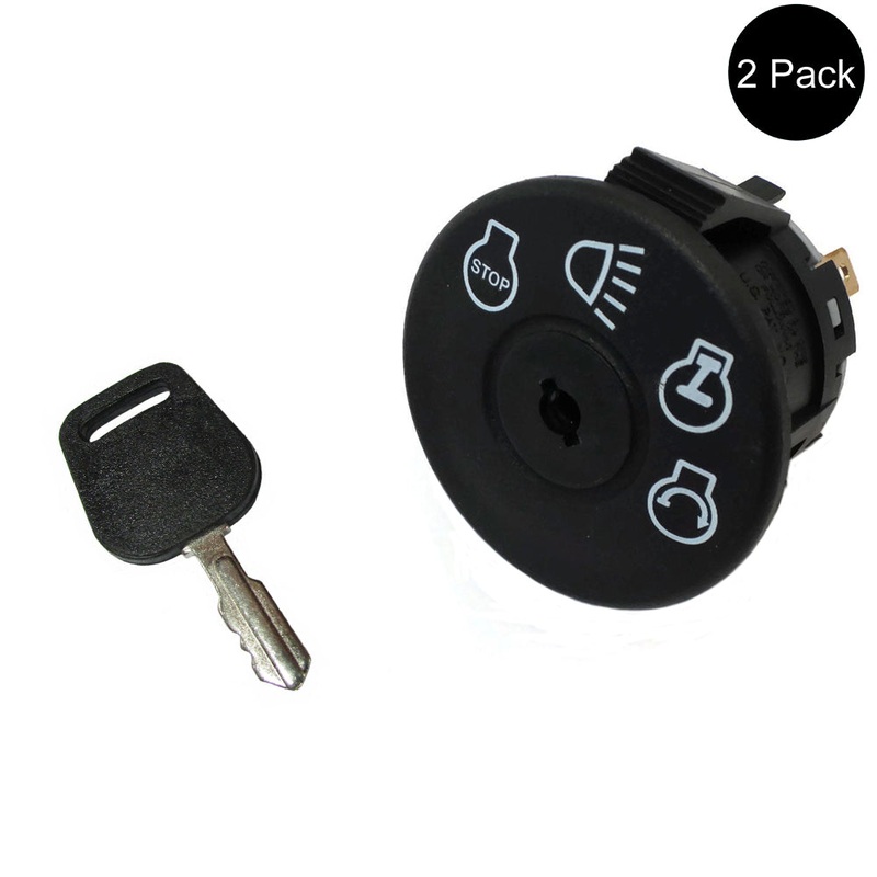 2pk Ignition Starter Switch & Key Fits Craftsman Fits Poulan Lawn Mowers