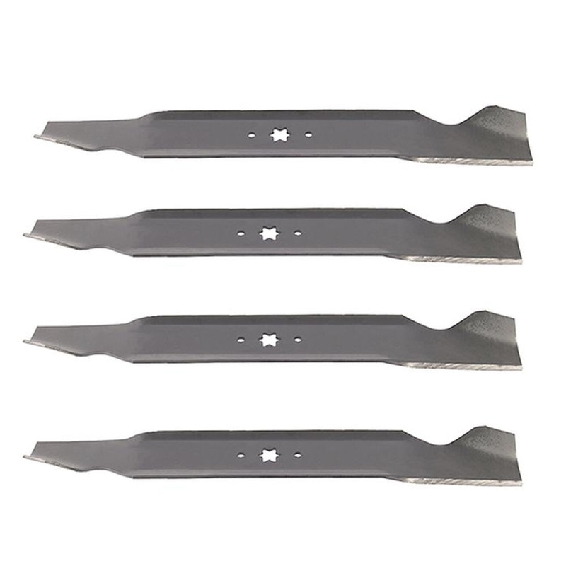 (4) Aftermarket Standard Mower Blades Requires (2) Blades for 42" Deck Fits MTD