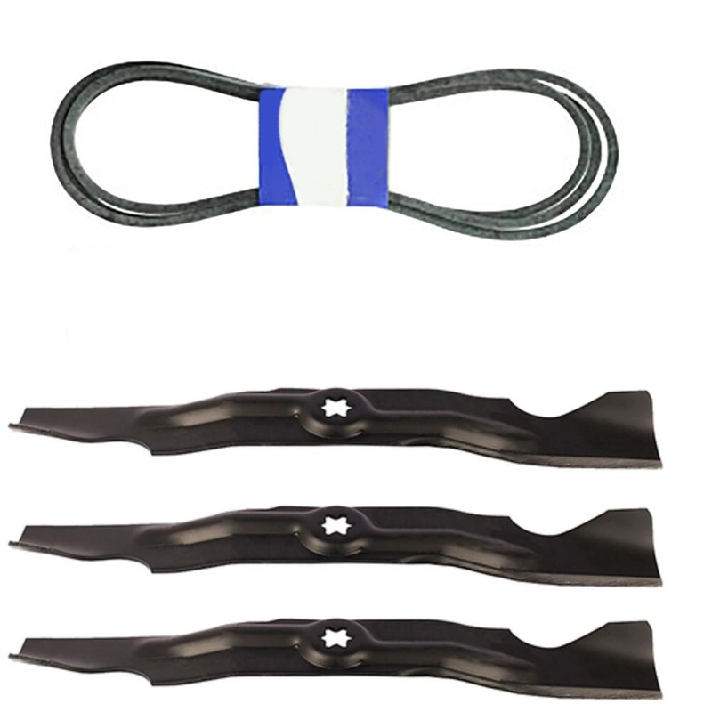 Lawn Mower Belt and Blade Kit Fits Cub Cadet RZT 50" Mowers 742-04053A 754-04240