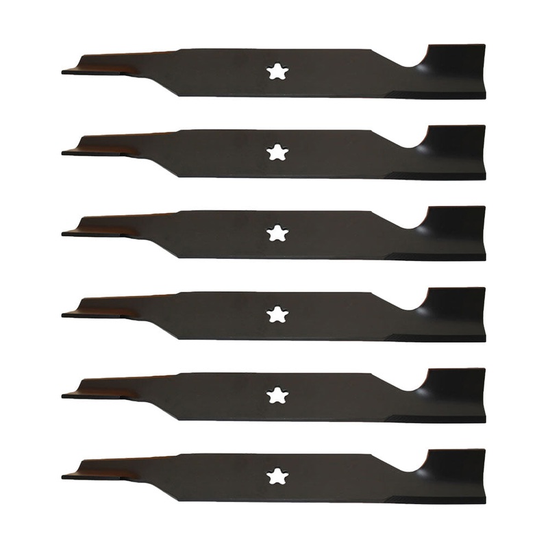 Set of (6) Aftermarket 18-1/2" High Lift Mower Blades Fits AYP Fits Husqvarna