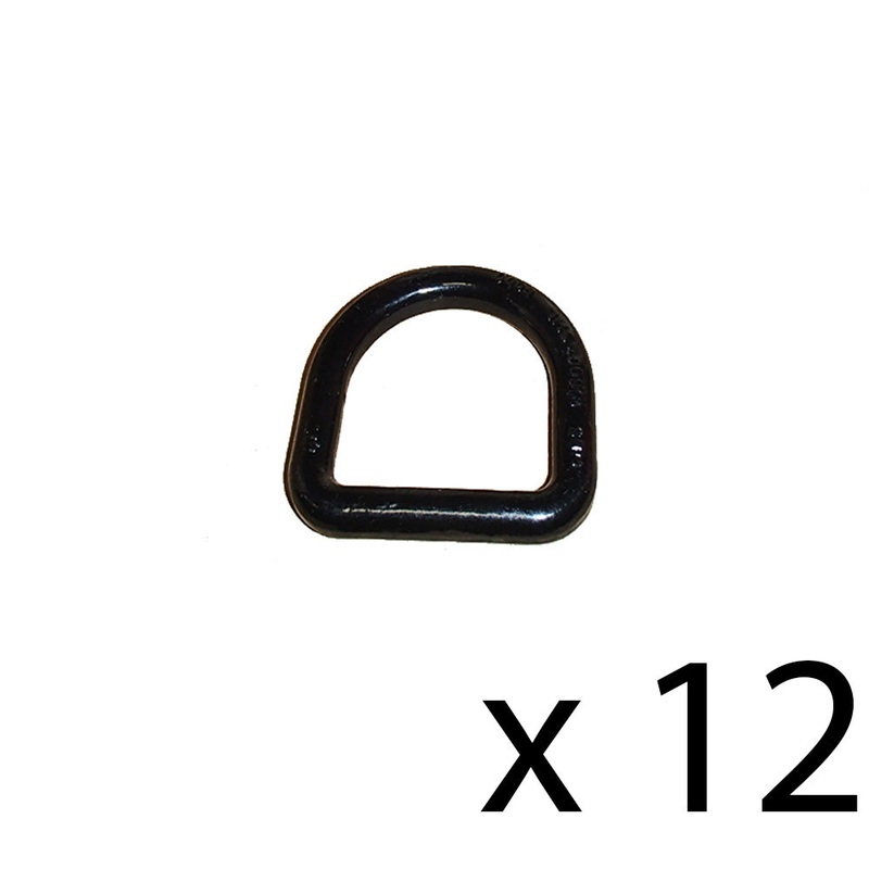 (12) Weld On 5/8" D Ring for Truck Trailer Cargo Haulers ATV Carriers