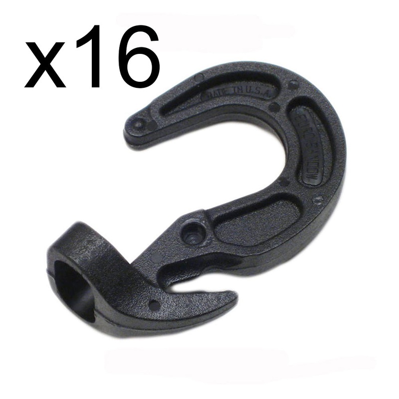 16 Shock Cord Hooks Adjustable for Rubber Rope Bungee Bungie Tarp Boat Cover