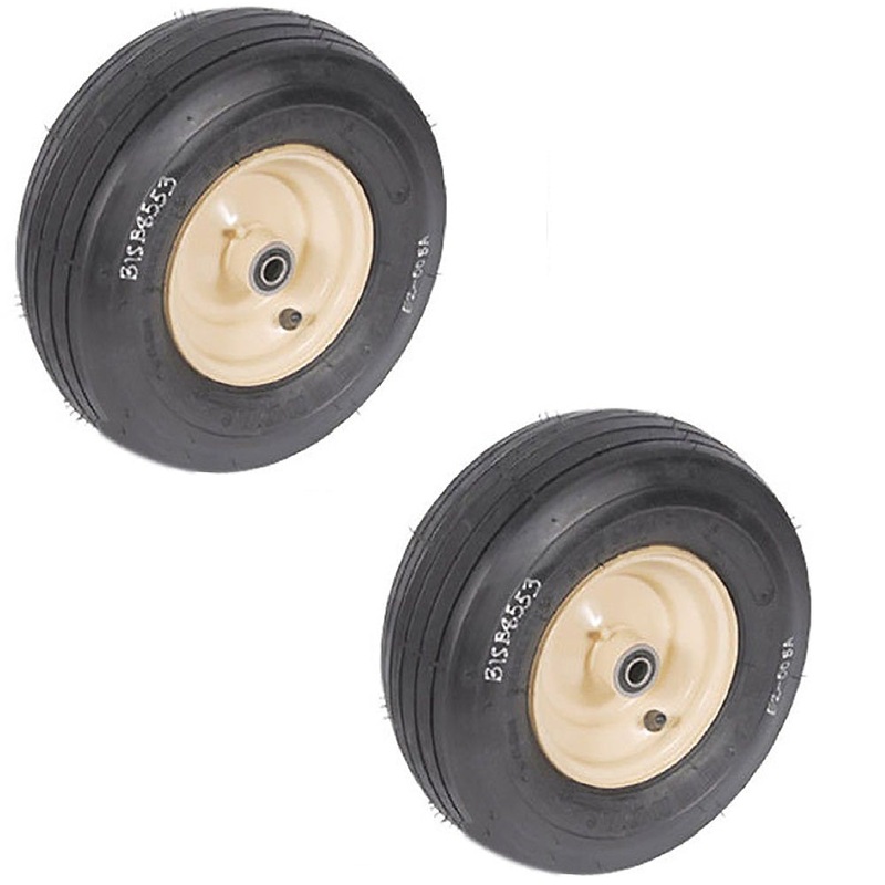 2 13X500X6  Wheel Caster Assembly 4 Ply Fits Grasshopper 483861 (TAN) (8553)