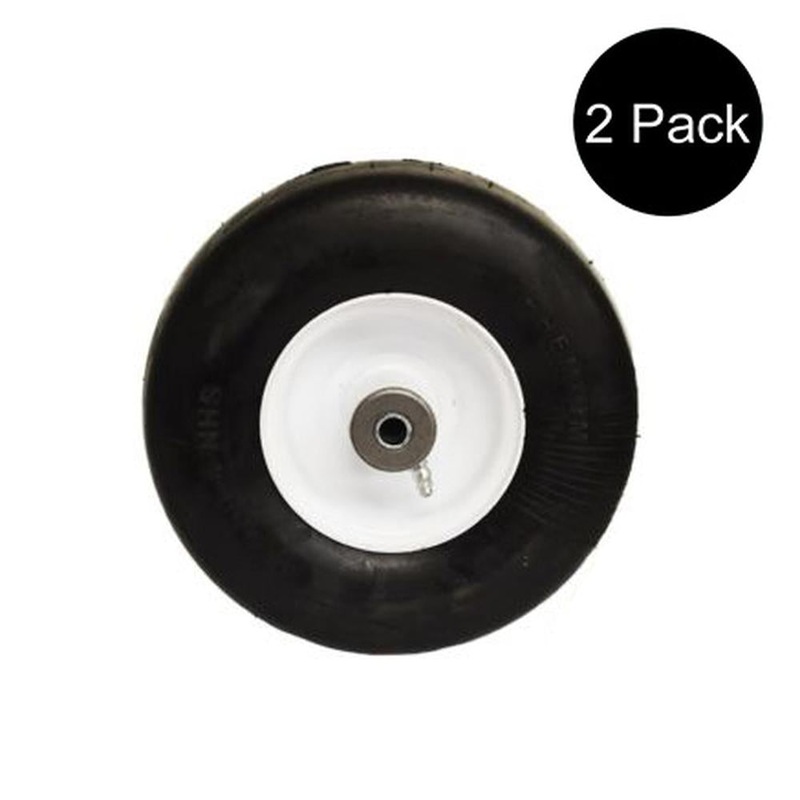 (2) Fits Exmark 103-1224 103-2171 Flat Free Solid Tire Front Caster Wheel 9x3.50