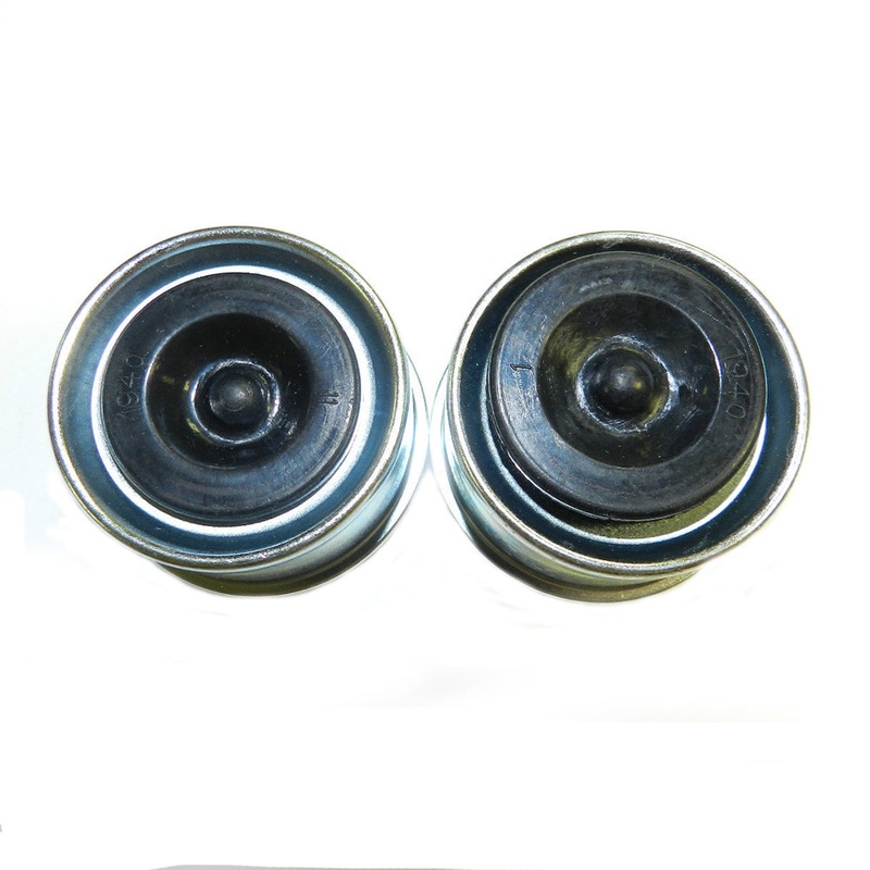 2 Trailer Axle Dust Cap Cup Grease Cover & Plug RV Camper Utility 1.98"