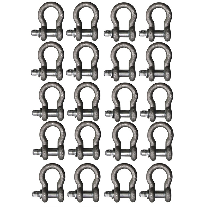 (20) Screw In Pin D Ring Assembly For Fasten Secure Attach Restrain Anchor Loops