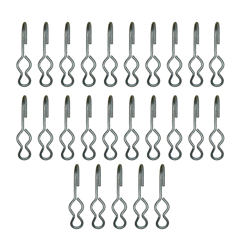 25 New SJ Hooks for Rubber Rope Shock Cord Bungee Cord Tarp Strap Tie Down Hook
