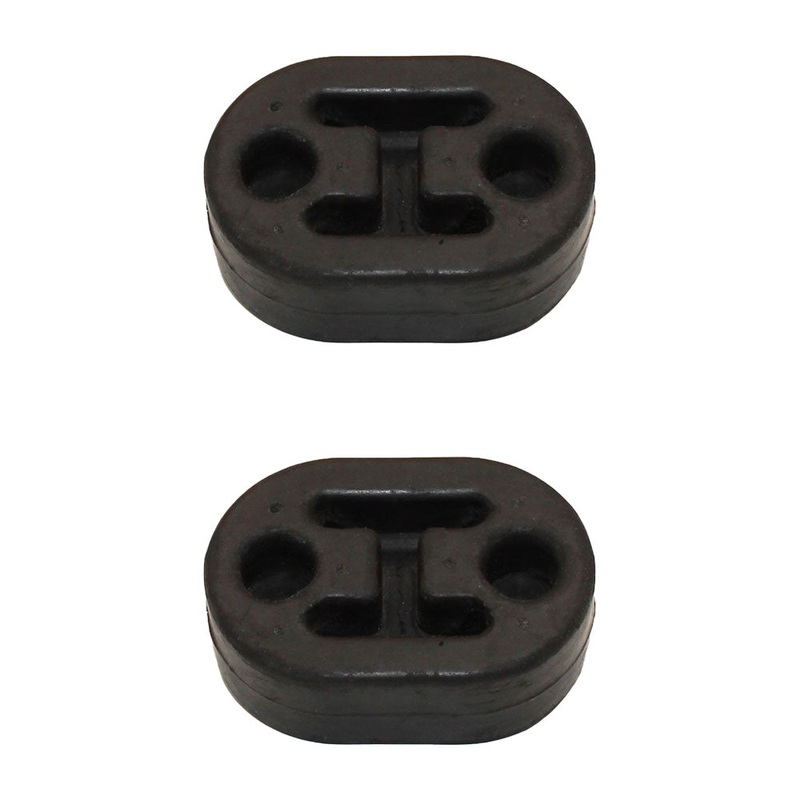 2Pcs Universal Car Truck Rubber Exhaust Tail Pipe Mount Bracket Hanger Insulator