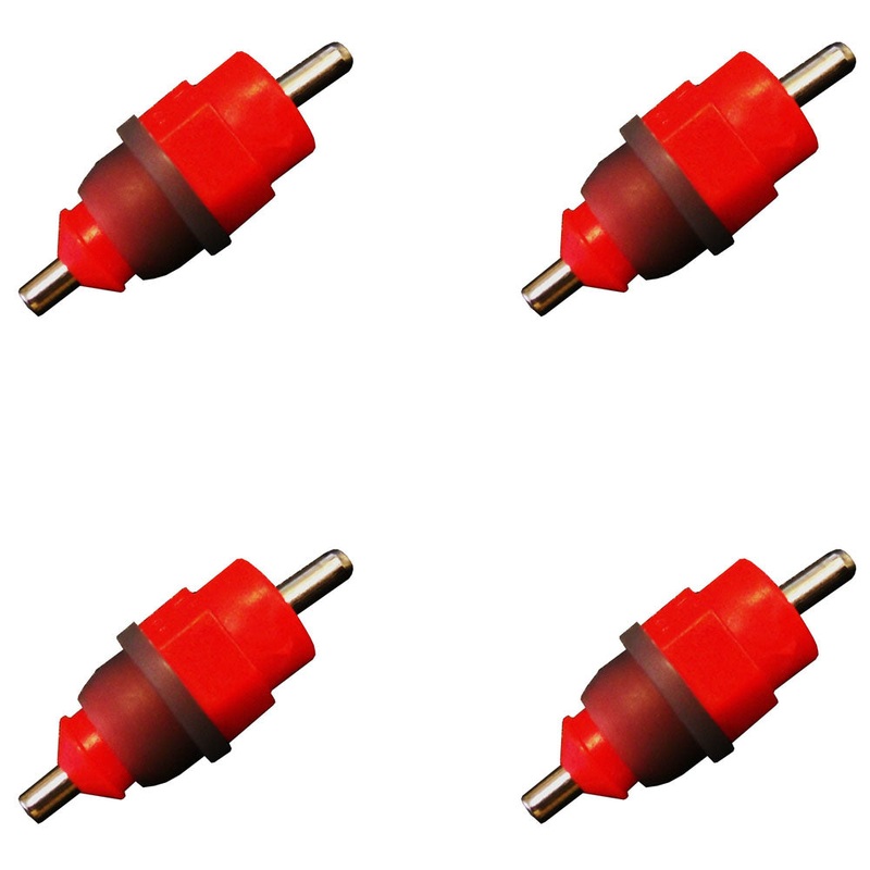 4 Chicken Waterer Push In Poultry Nipples Drinker Bird Drink Water Fowl Chook