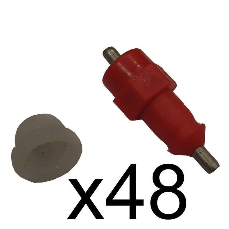 48 Chicken Waterer Push In Poultry Nipples Drinker Bird Drink Water Fowl Chook