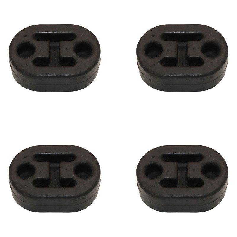 4PCS Universal Car Rubber Exhaust Tail Pipe Mount Brackets Hanger Insulator