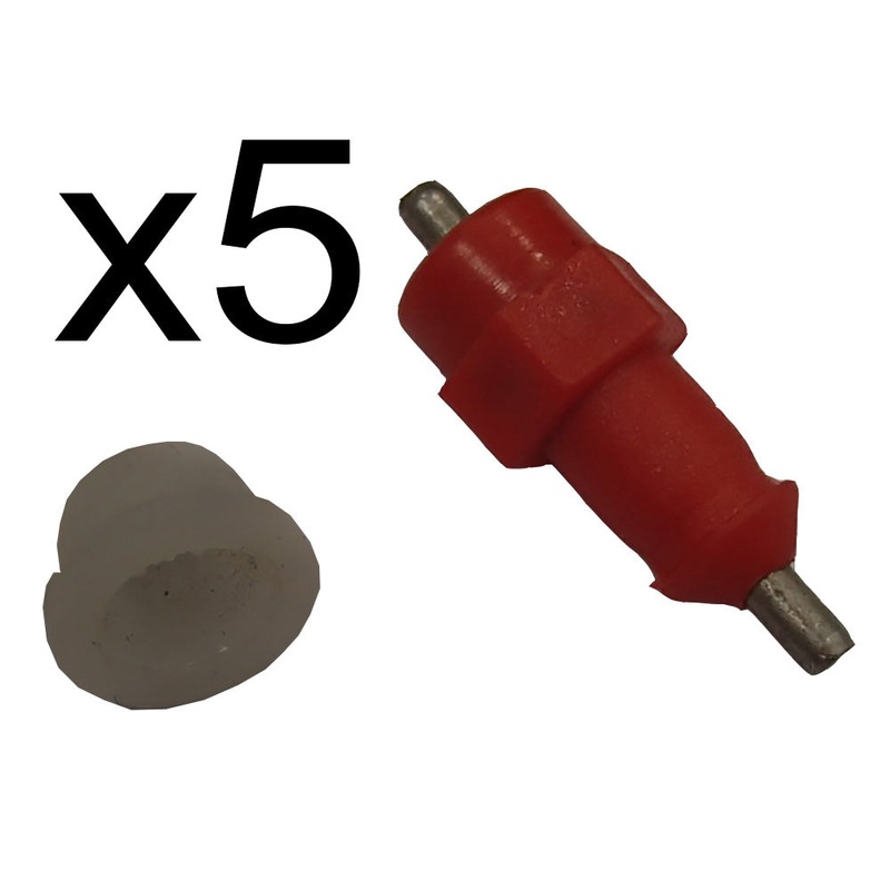 5 Chicken Waterer Push In Poultry Nipples Drinker Bird Drink Water Fowl Chook