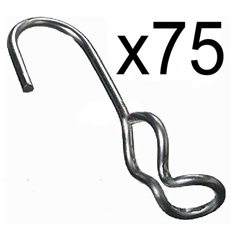75 New SJ Hooks for Rubber Rope Shock Cord Bungee Cord Tarp Strap Tie Down Hook