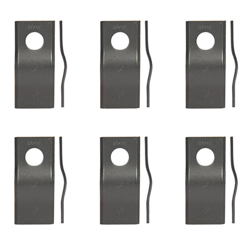 CM120 Pack of 6 Disc Mower Blades Fits Zweeger 4-1/8" x 1-13/16"