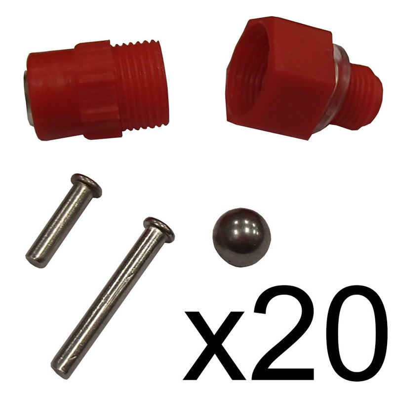 Twenty (20) New Screw-In Water Nipple Drinkers for Various Poultry Drinkers