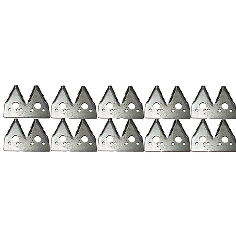 (10) Course Tooth Double Sickle Sections Fits John Deere Cutting Platforms
