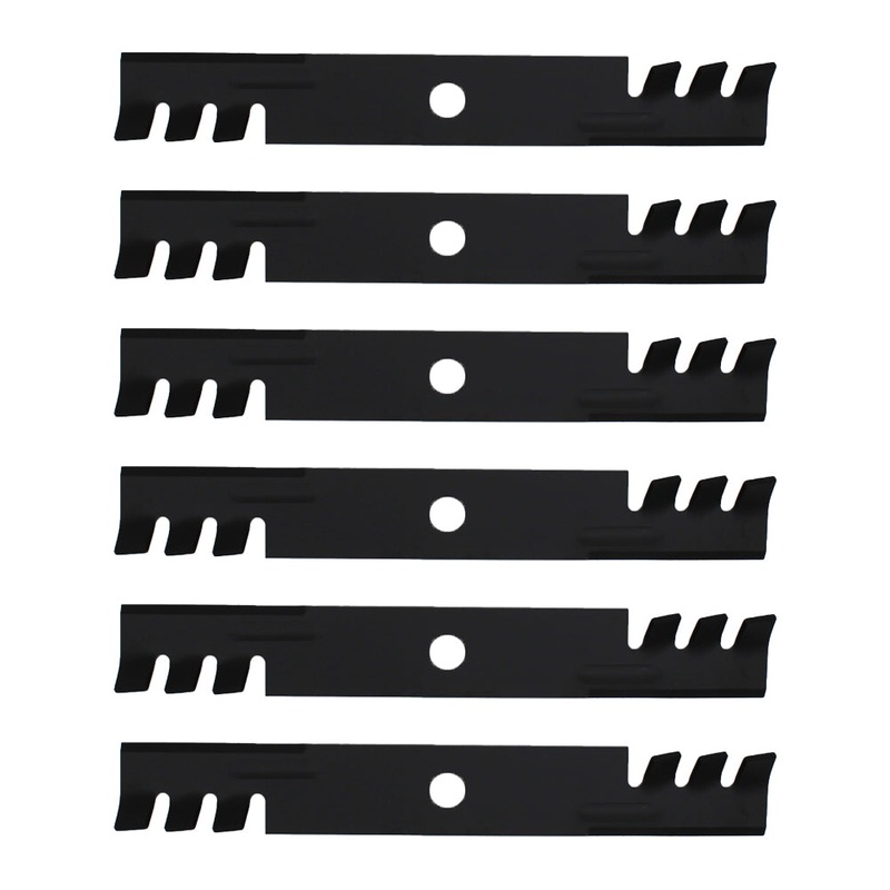 103-6402-S 6 Pack Blades for 52" Fits Exmark Lazer Z 18' Has 15/16 Center