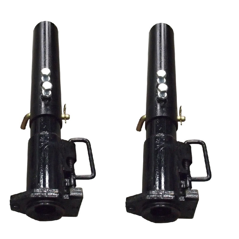 (2) Gooseneck Trailer Coupler 20000 lbs - Round Adjustable 2/5/16" Ball