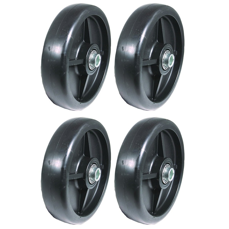 210-259 B1CO8244 Four (4) New Deck Wheels Fits John Deer 48" 54" 60" Decks
