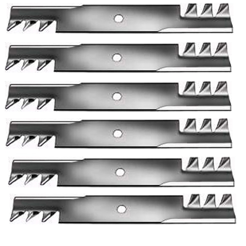 6pk Mulching Lawn Mower Blades for Hustler 48 Raptor SD & Fastrak 795757 601123"