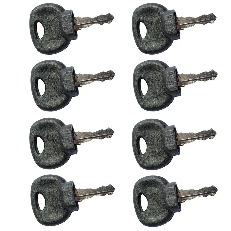 (8) 14707 Keys Fits JCB Fits Bomag Fits Dynapac Fits Terex Fits Vibromax Fits NH