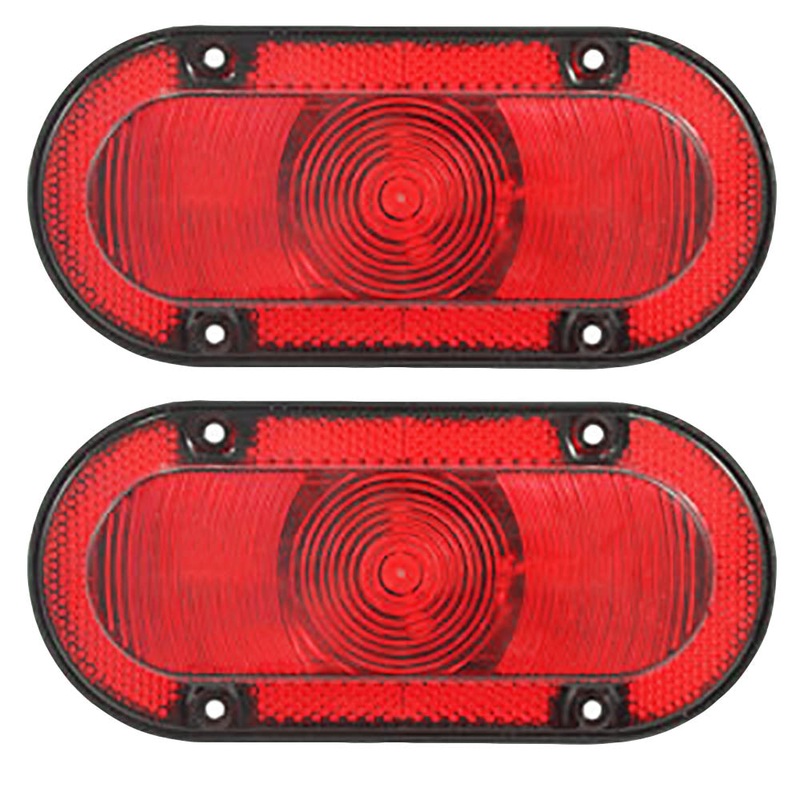 AR78825 Two Red LED Warning Tail Lights Fits John Deere 30 40 50 and White