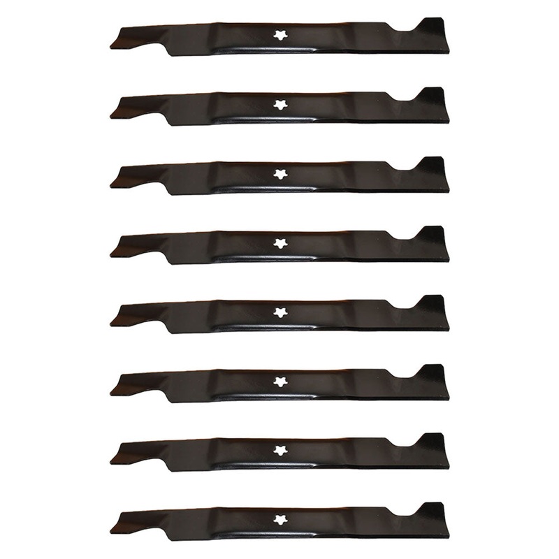 Set of (8) Lawn Mower Blades for 46" Cut Deck 12242- 532 40 53-80 405380 340-230