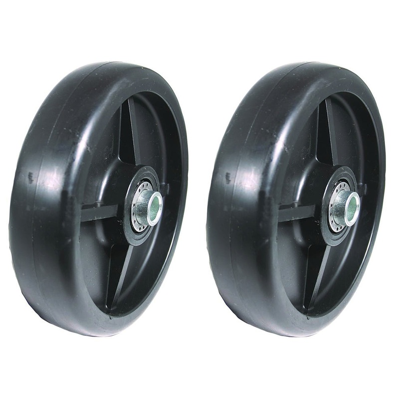 Two (2) New Mower Deck Wheel Fits John Deere Replaces AM107560