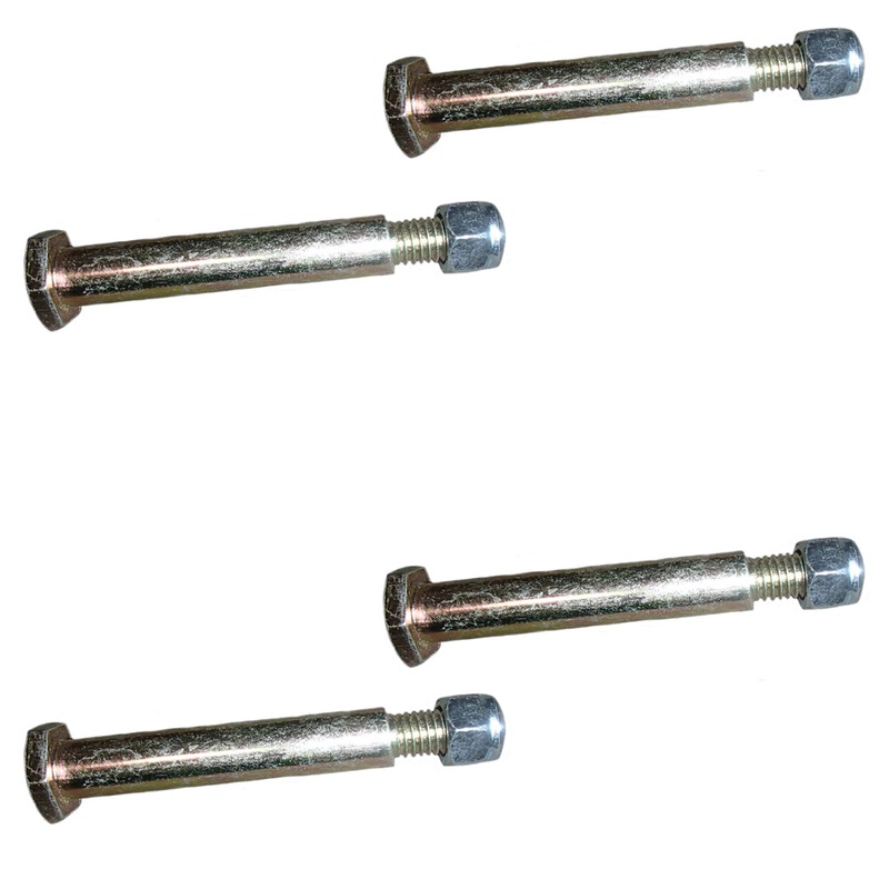 4 Universal 2-9/16"-Wheel-Bolts,1/2" Dia-Shoulder-3/8 x 16-Tread & Lock Nuts