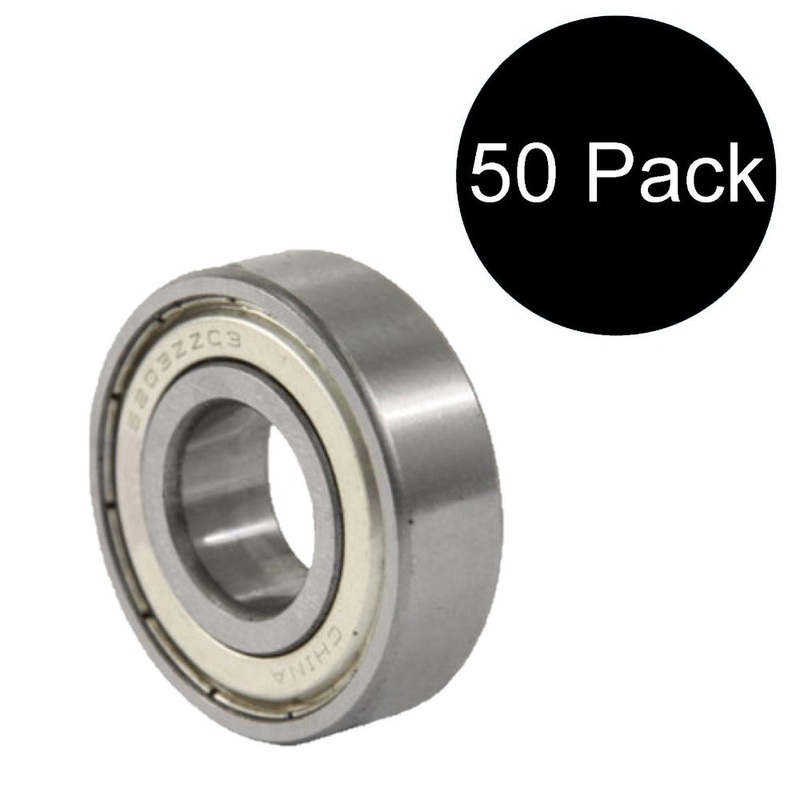 (50) 6203-2RS C3 Premium Sealed Ball Bearings 17mm x 40mm x 12mm 6203-LLU