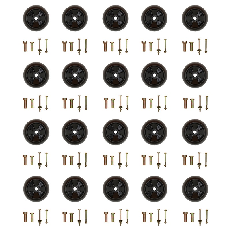 Set of (20) Deck Wheel Kit Fits John Deere Riders with 38"" and 48"" Deck
