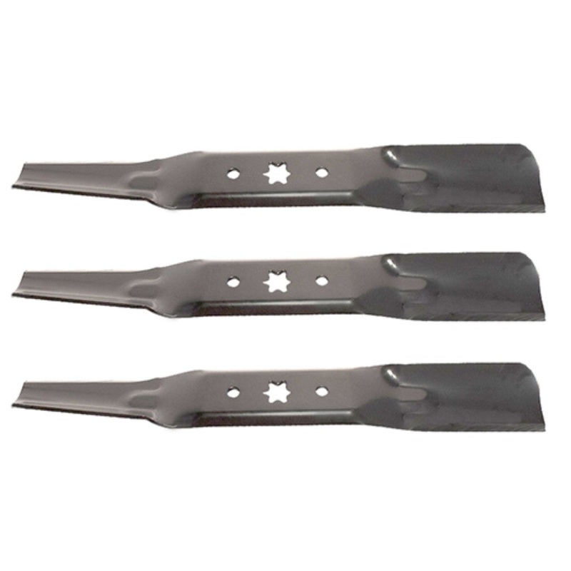 (3) Lawn Mower Blades 18-5/8" X 6 Point Star Fits Cub Cadet Mowers w/ 54" Deck