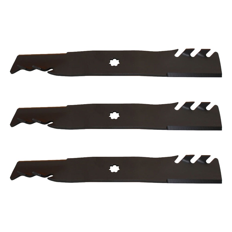 3 Mulching Blades for 48" Fits John Deere GX21784 GY20852 LA145 LA140 LA165 D140
